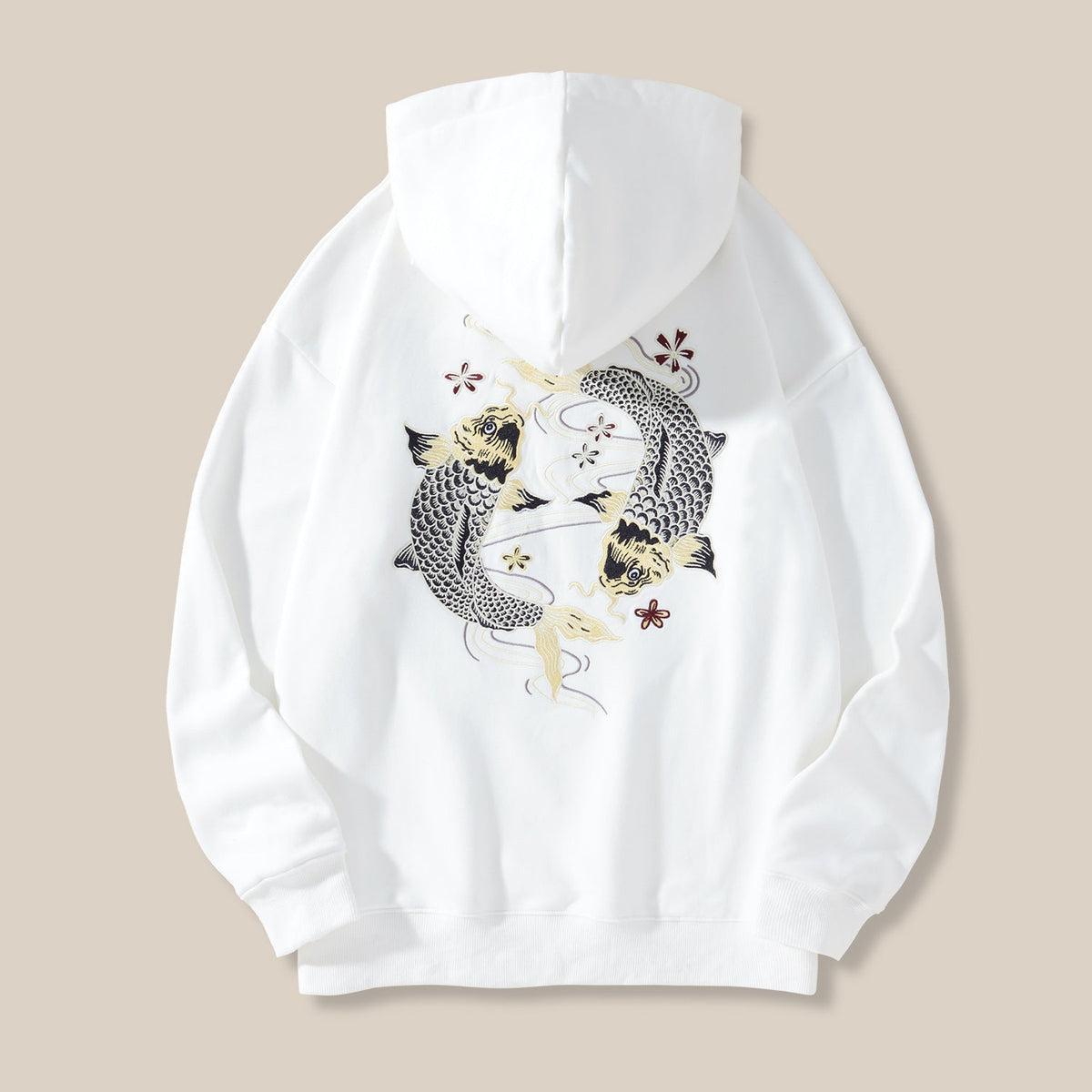 Koi Crest Embroidered Hoodie
