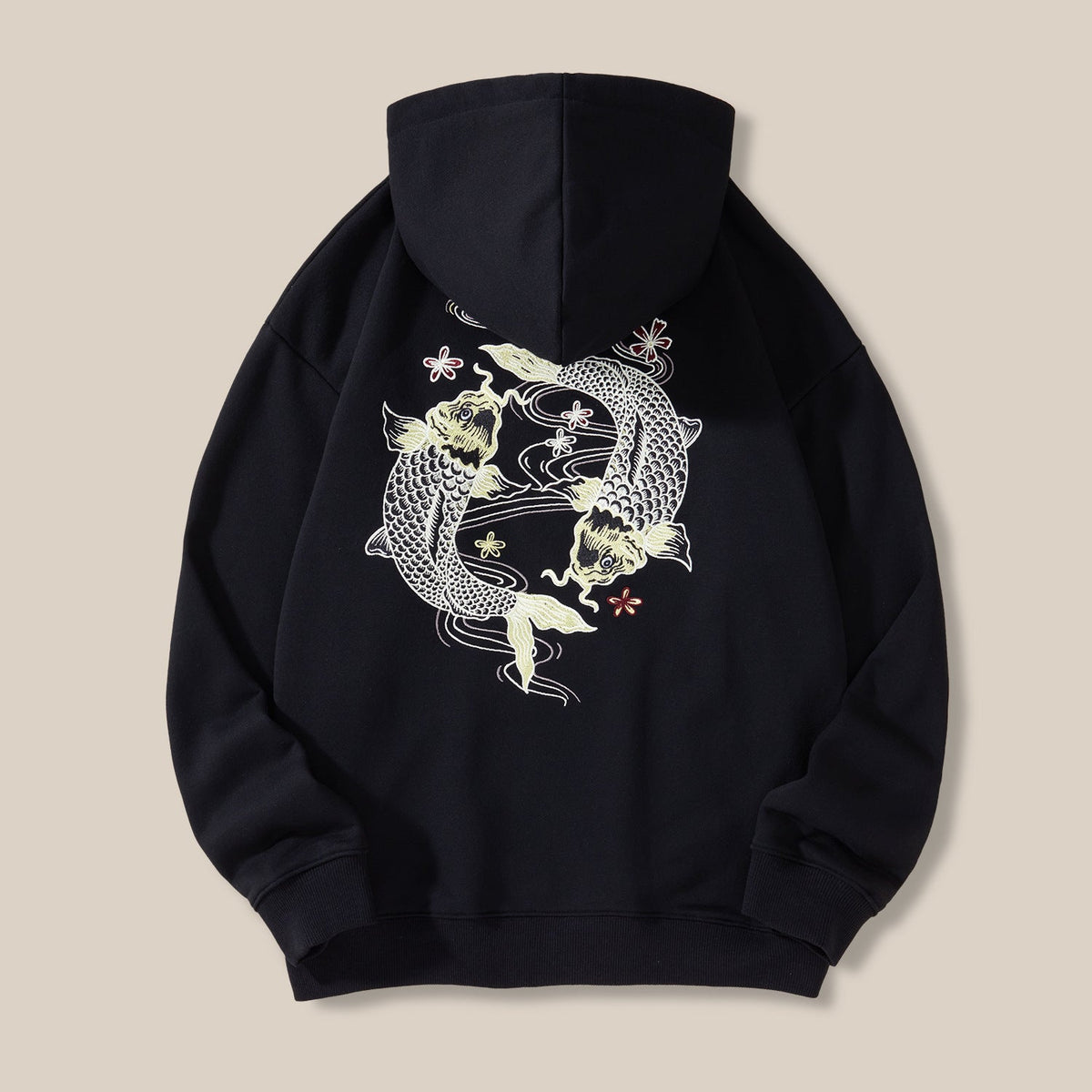 Koi Crest Embroidered Hoodie