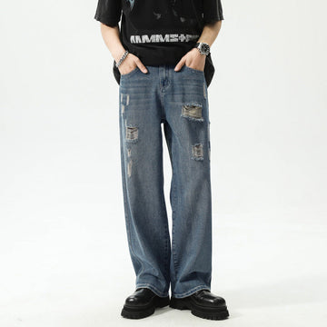 Reclaimed Distressed Loose Jeans