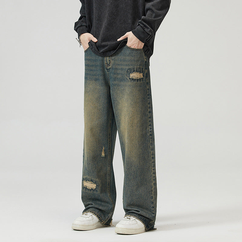 Heritage Distressed Relaxed Jeans