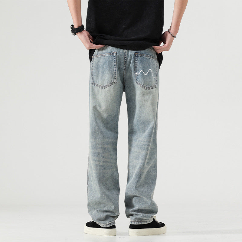 Pale Drift Wide-Leg Jeans