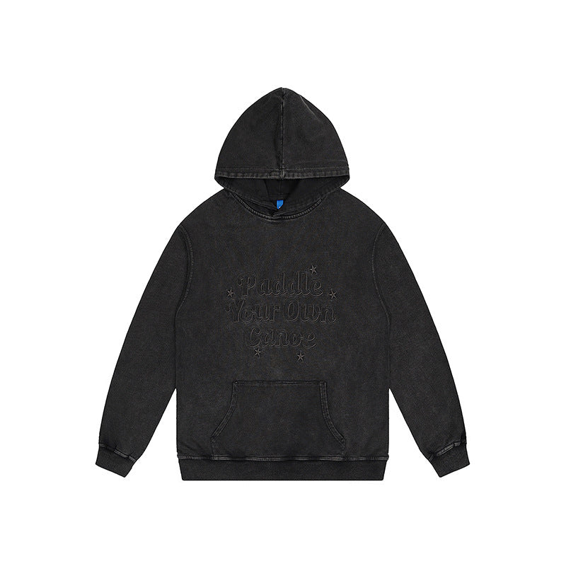 Shadow Script Embroidered Hoodie