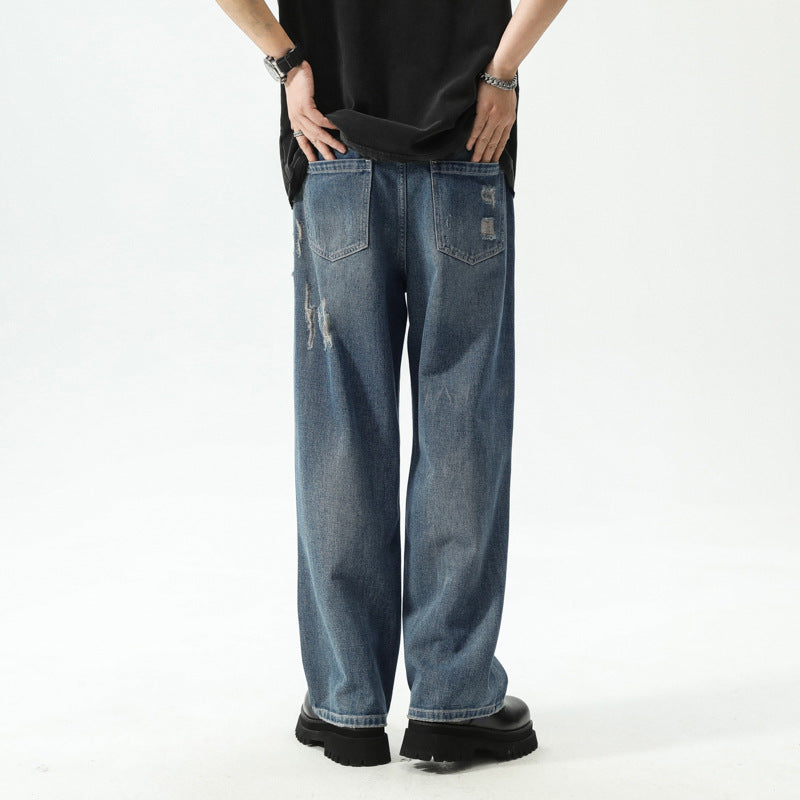 Reclaimed Distressed Loose Jeans