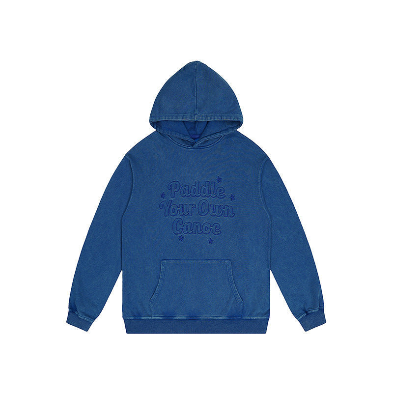 Shadow Script Embroidered Hoodie