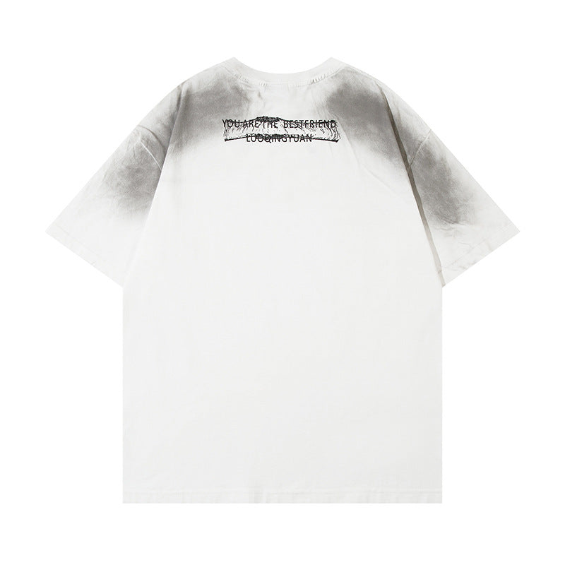 Static Script Oversized Tee