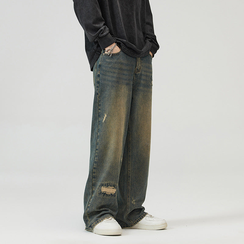 Heritage Distressed Relaxed Jeans