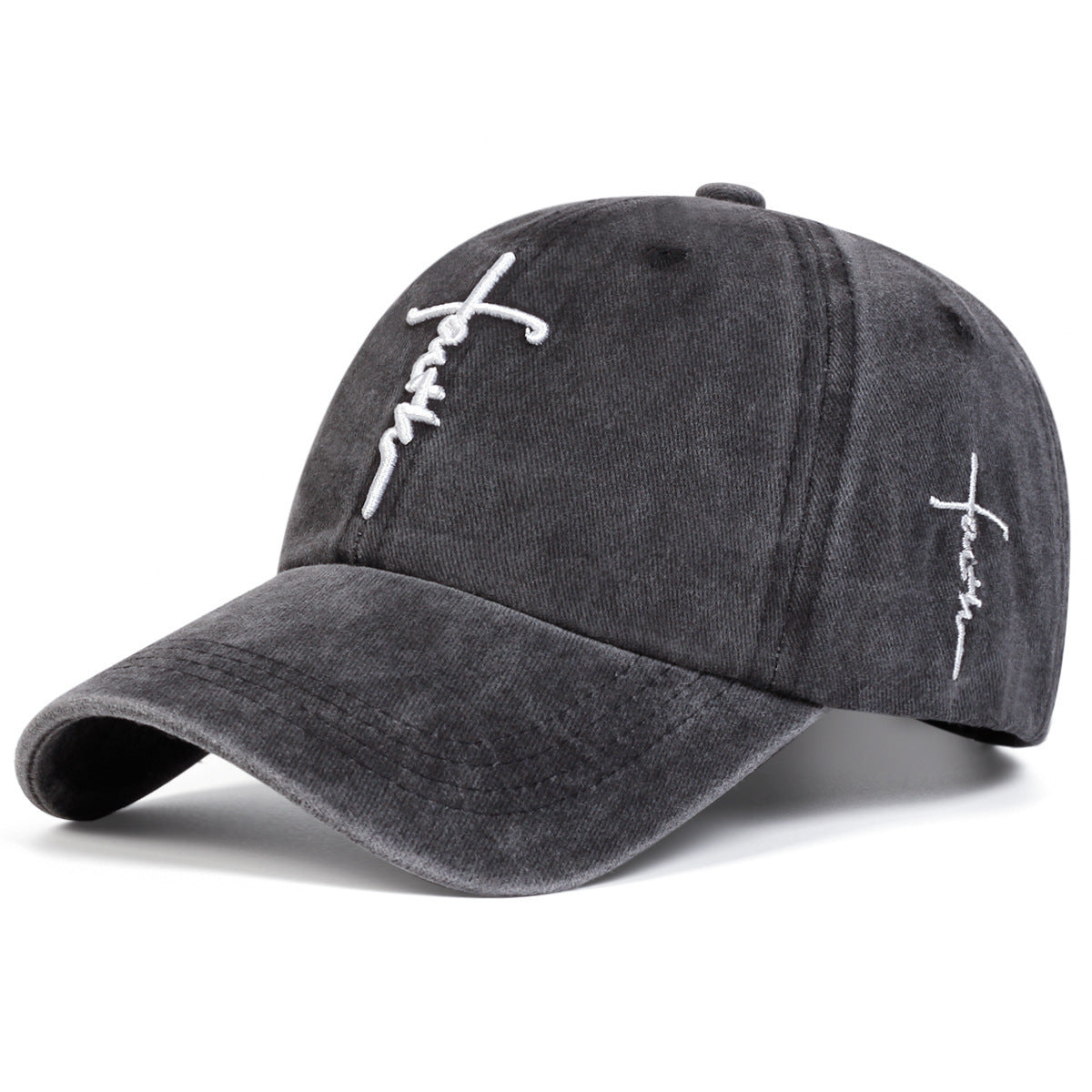 Faith Script Washed Cap