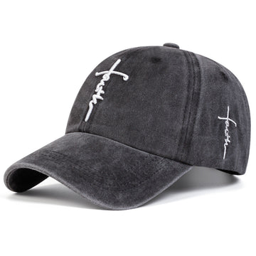 Faith Script Washed Cap