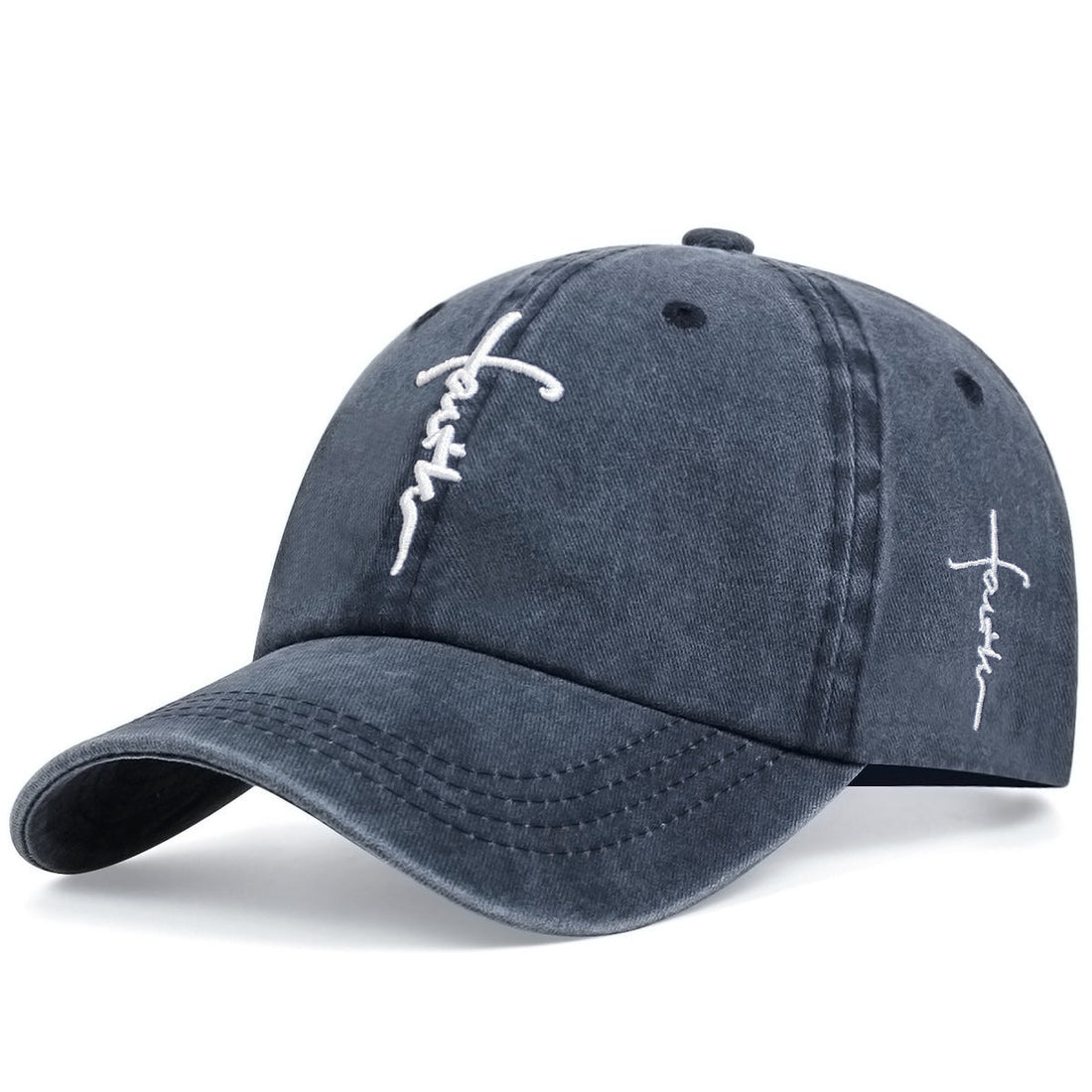 Faith Script Washed Cap