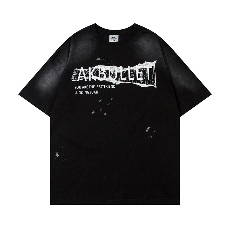 Static Script Oversized Tee