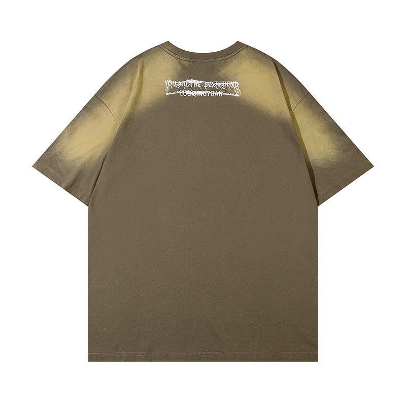 Static Script Oversized Tee