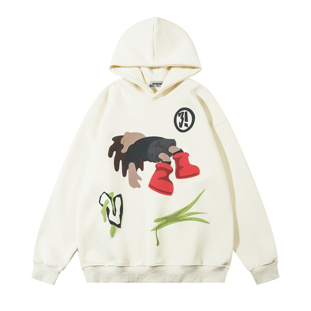 Abstract Motion Oversized Hoodie