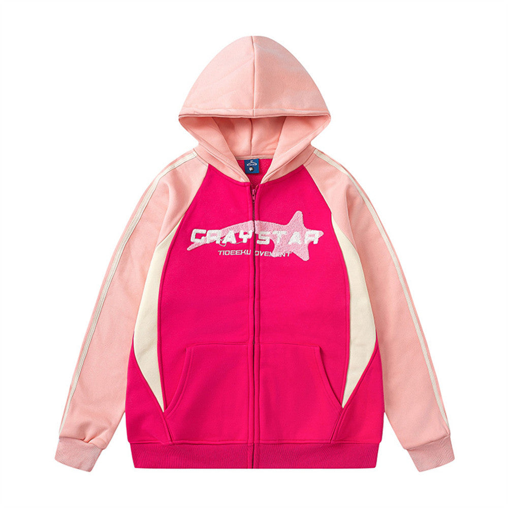 Canyon Contrast Zip Hoodie