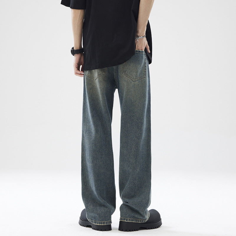 Heritage Wash Straight-Leg Jeans