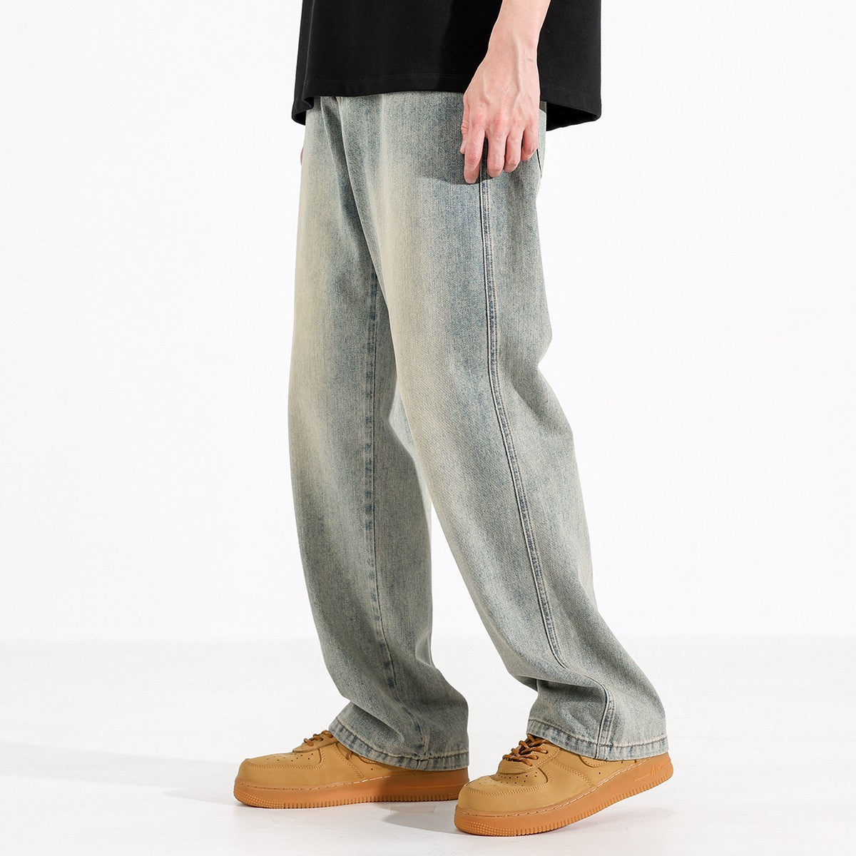 Sage Fade Relaxed Jeans